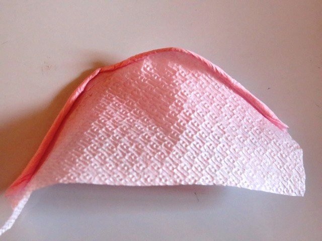 Розы из салфеток