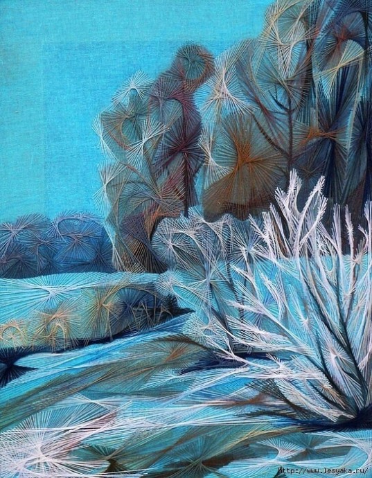 ​Вышивка "Хордовый стежок"