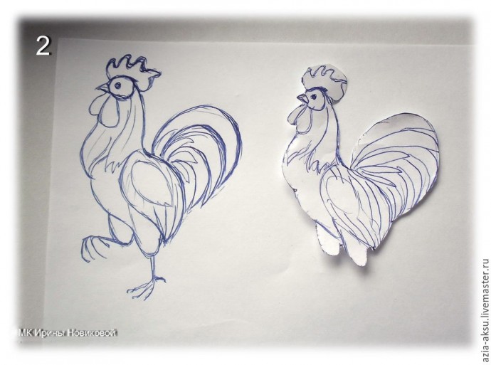 ​Брошь "Петушок"