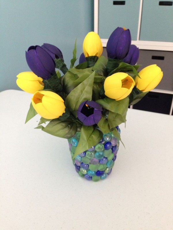 Букеты из одноразовых ложек