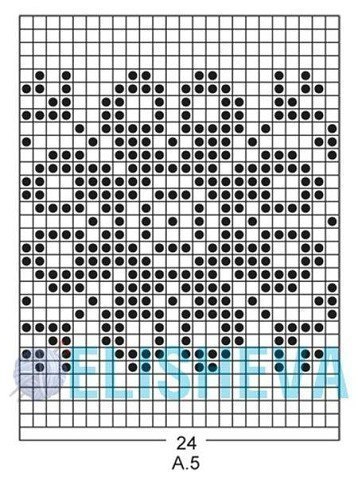 Джемпер с ажуром и жаккардовым узором от Drops Design