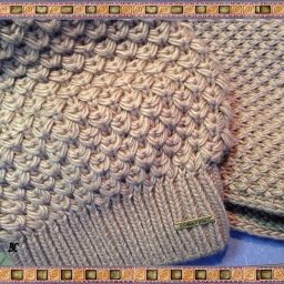 Плотный теплый объемный узор на зиму