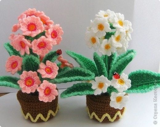 ​Красивые цветы крючком