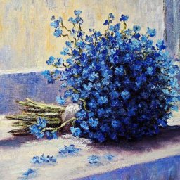 Синий букет