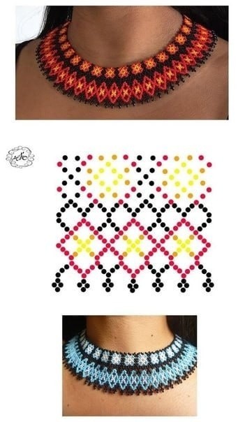 ​Прекрасные ожерелья из бисера и не только