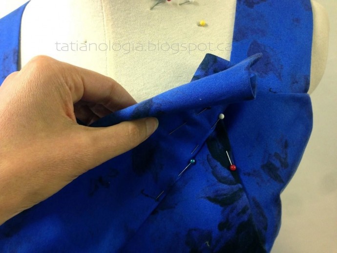 Моделирование синего платья и некоторые моменты процесса изготовления
