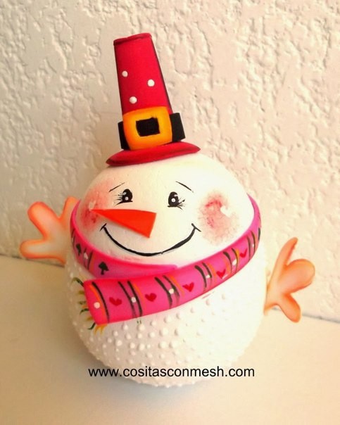 Снеговик: мастер-класс