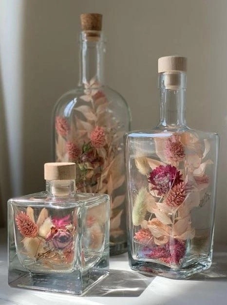 Декор с сухоцветами в баночках и декоративных бутылках: волшебные идеи для рукоделия