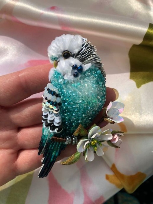 Очаровательные брошки-птички для весеннего образа