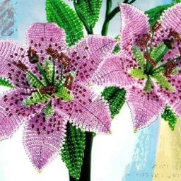 Лилии из бисера