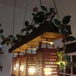 Необычные светильники из терок для овощей