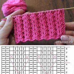 Очень красивые узоры для спиц