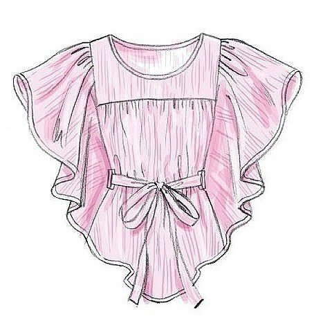 Очень простая выкройка летней туники