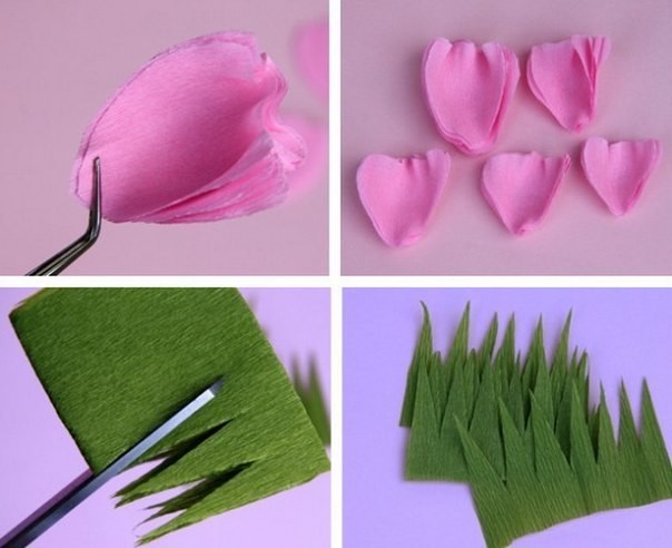 Роза из гофрированной бумаги Роза из гофрированной бумаги