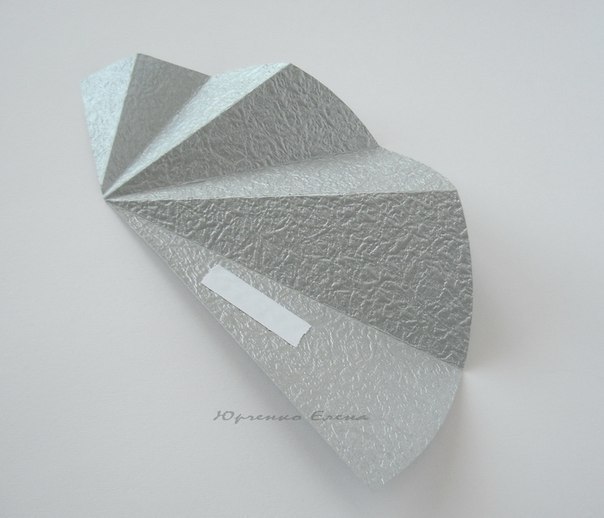 Ёлочка из бумаги на Рождественскую открытку