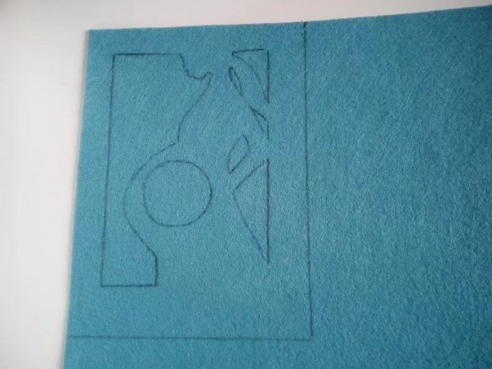 Фоторамка из фетра для первого снимка УЗИ