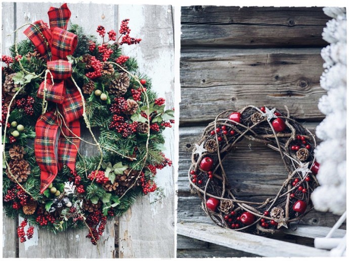 Идеи для декора: новогодние веночки