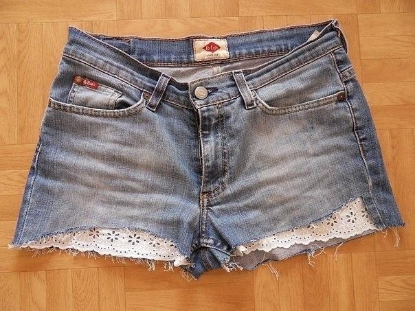 Восхитительные шорты из старых джинсов