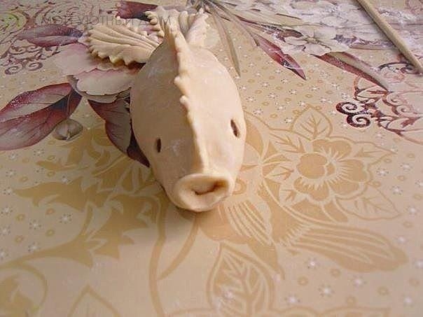 Манты в виде рыбок