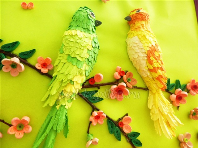 Картина в стиле квиллинг: мастер-класс