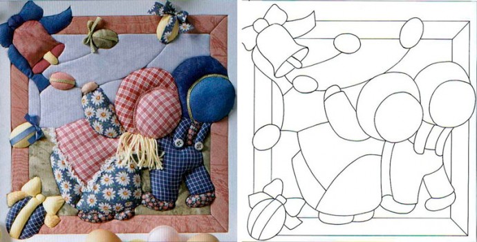 Схемы для панно в технике кинусайга