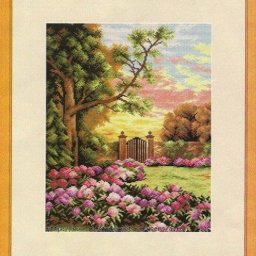 Вышиваем крестиком летний пейзаж