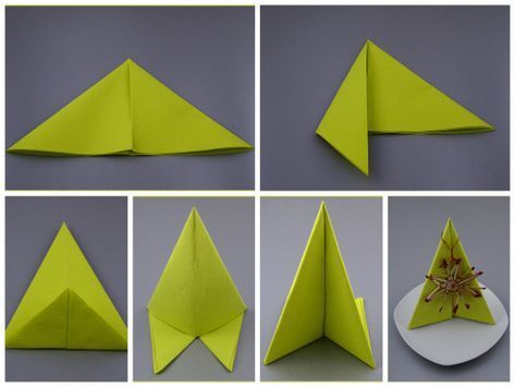 Как украсить стол ёлками из салфеток