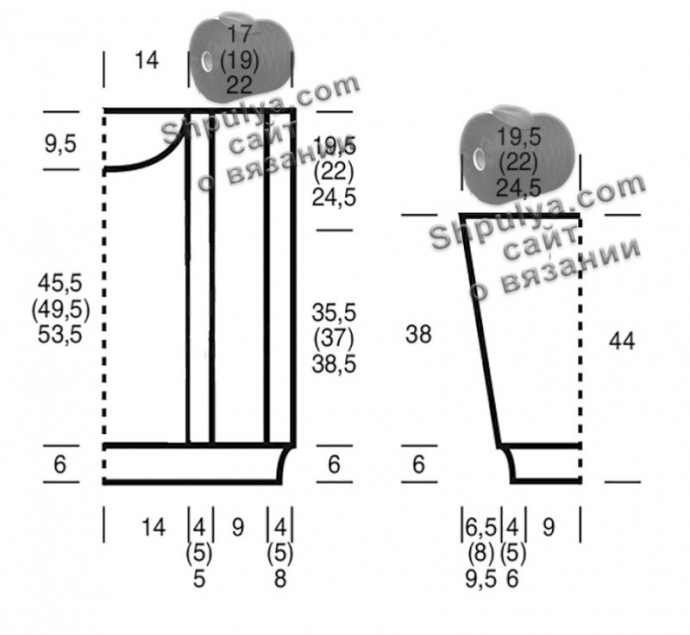 Свободный объёмный свитер из толстой пряжи и шапка