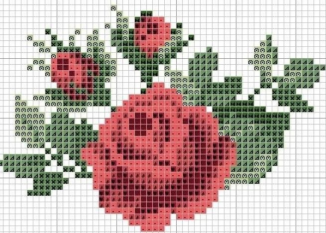 Цветочная вышивка