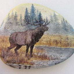 Очень красивая роспись камешков