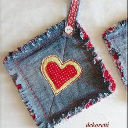 Прихватка из старых джинсов: мастер-класс