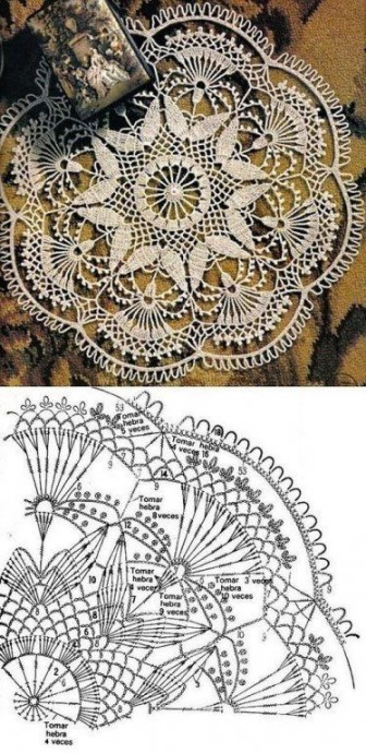 Вяжем самые красивые салфетки