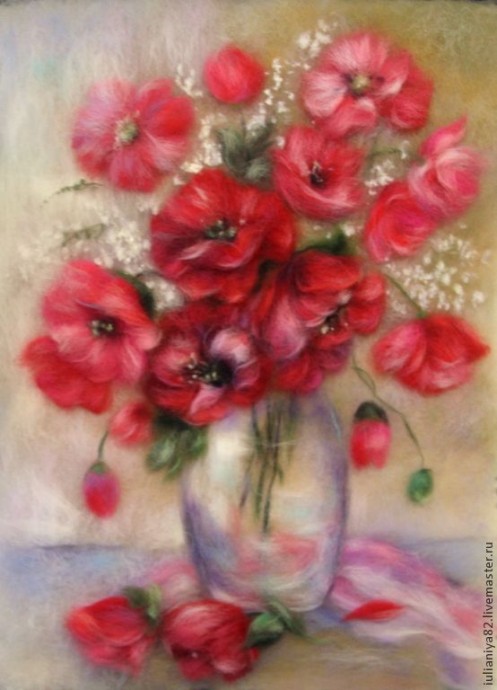 Картины шерстью: идеи для вдохновения