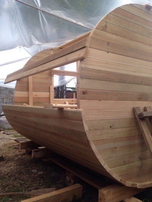 ​Круглая баня своими руками