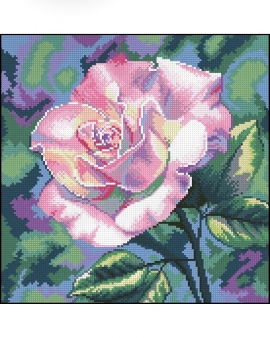 Вышитая роза