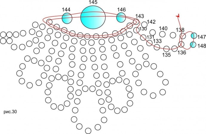 ​Роскошное ожерелье из бисера