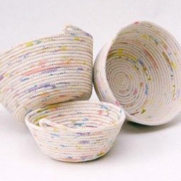 Корзиночки из веревки