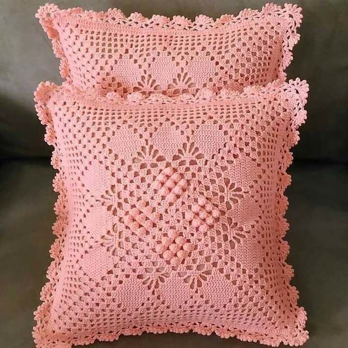 Наволочка для подушки крючком