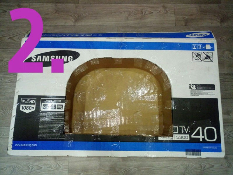 Новогодний фальш-камин из коробки