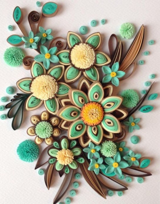 Роскошные работы в технике квиллинг: вдохновляющие идеи