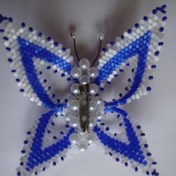 ​Бабочка-брошь из бисера