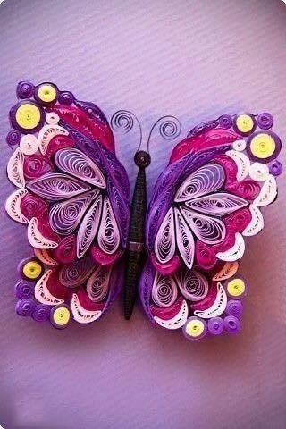 Бабочки в технике квиллинга