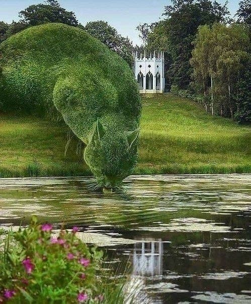 Невероятные зеленые фигуры