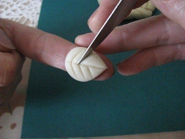 Корзинка с грибочками из соленого теста