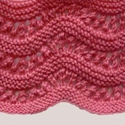 Красивый узор спицами для вязания вкруговую