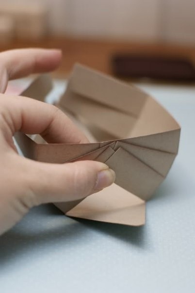 Милая скрап-корзинка для подарка