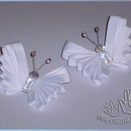 Бабочки из ленты