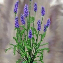 Лаванда из бисера