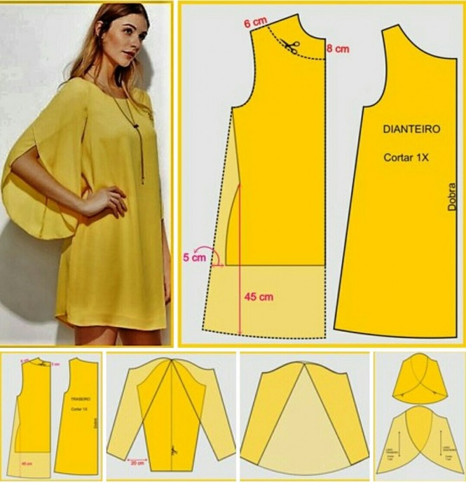 Моделирование платья или блузки с оригинальным рукавом