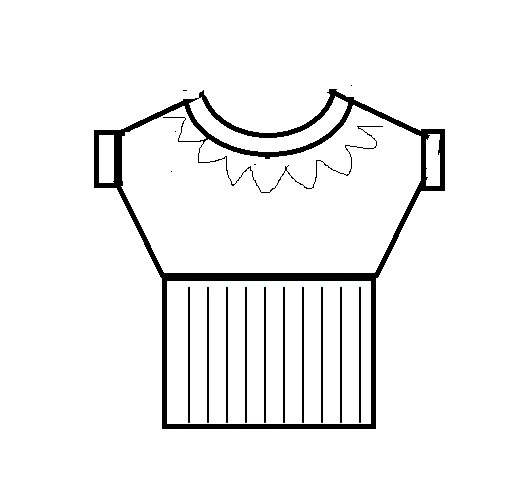 Оригинальное платье-туника с треугольными узорами